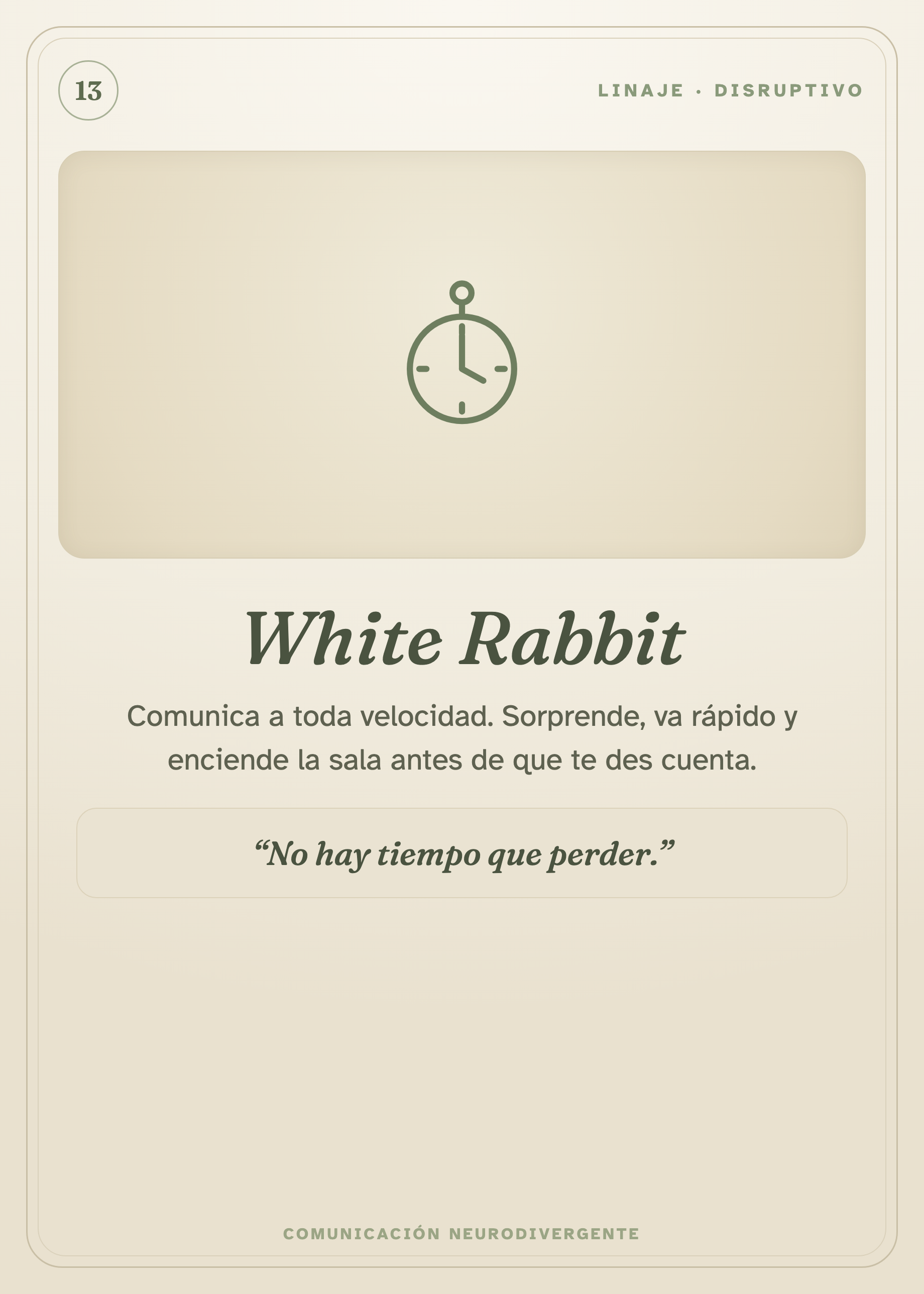 Carta: White Rabbit